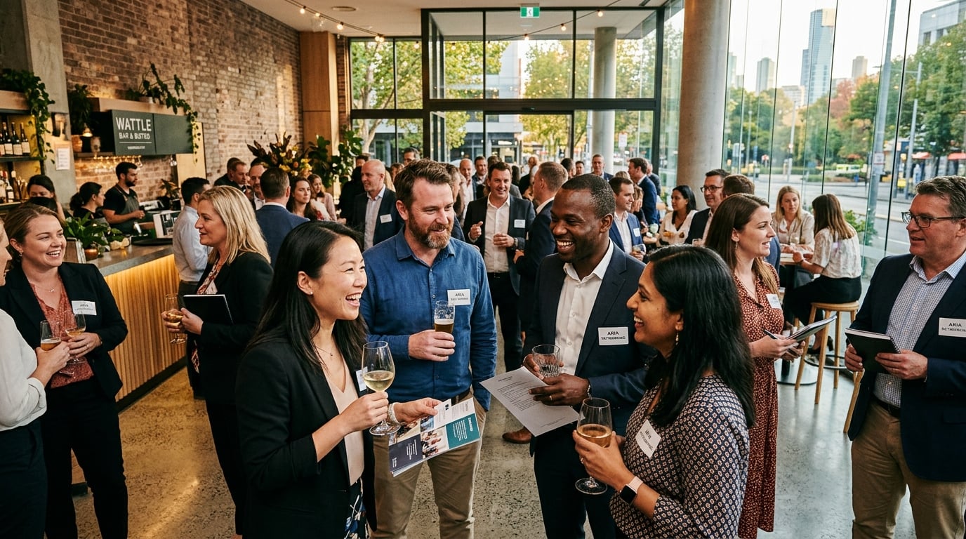 Australian business professionals networking